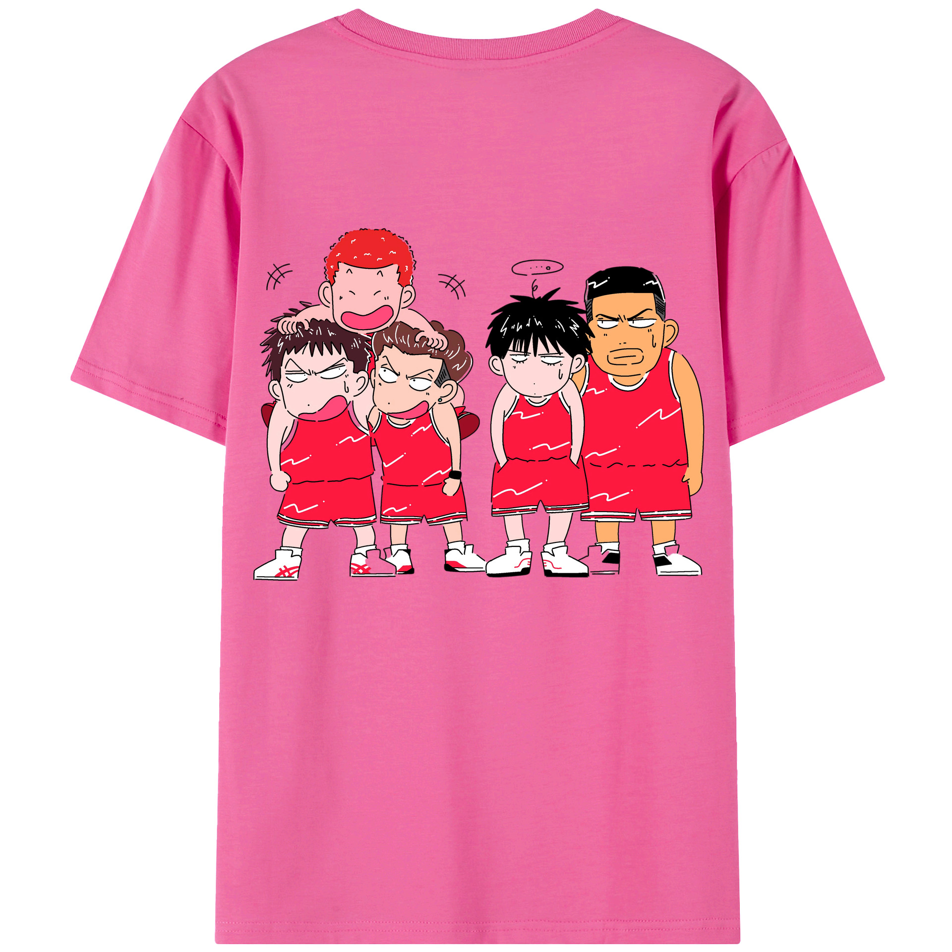 SLAM DUNK／スラムダンク レディース半袖Tシャツ(バックプリント)